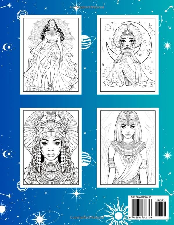 Goddess Energy: The Divine Feminine Adult Coloring Book: Relaxing and Powerfully Exquisite Confident building Coloring Pages to Harness your Goddess Energy