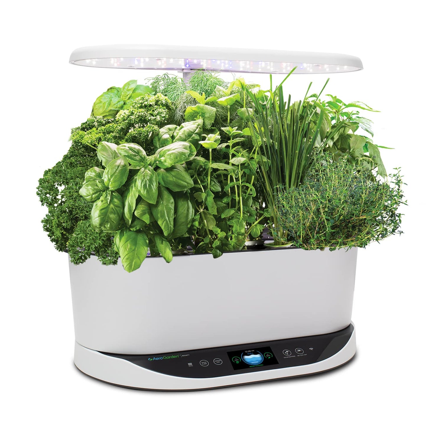 AeroGarden Bounty - Indoor Garden with LED Grow Light, WiFi and Alexa Compatible, White